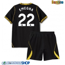 Maglie da calcio Chelsea Emmanuel Emegha #22 Seconda Maglia Bambino 2026-27 Manica Corta + Pantaloni corti)
